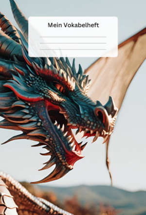 Vokabelheft A5 2 Spalten Motiv Drache